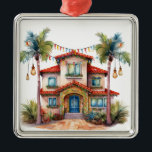 TROPISKA FESTIVA CHRISTMAS BEACH HOUSE JULGRANSPRYDNAD METALL<br><div class="desc">TROPISKA FESTIVA CHRISTMAS BEACH HOUSE</div>