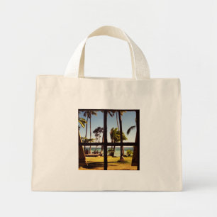 Tropiska fiji Beach Scene-baggen Mini Tygkasse