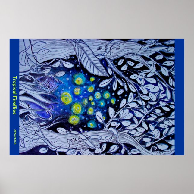 TROPISKA FIREFLIER POSTER (Framsidan)