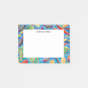 Tropiska Fiskar Akvarell Personlig Post-it Block