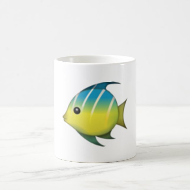 Tropiska fiskar - Emoji Kaffemugg (Center)
