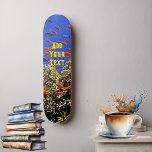 Tropiska fiskar i Eleganten för havskorallrev, blå Mini Skateboard Bräda 18,5 Cm<br><div class="desc">Ett levande blått hav med fiskskola på din skateboard. Njut av skridandet på den här vackra tavlan som för hela det marina livet till din dörr. I illustrationen visas fisk av orangen, korallrev, tropiskt vatten. "Lägg till text" om du vill anpassa skateboard eller ta bort den om du vill ta...</div>