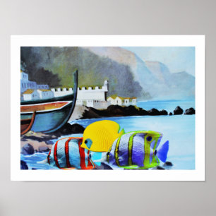 Tropiska fiskar i Madeira Poster