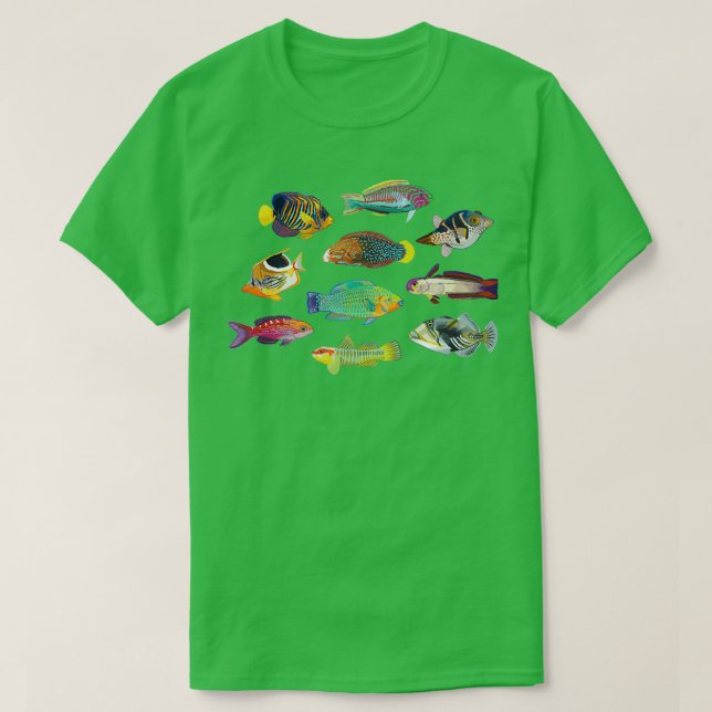 Tropiska fiskar i världen t shirt (Design framsida)