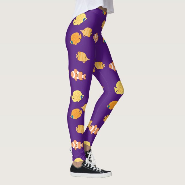 Tropiska fiskar leggings (Höger)
