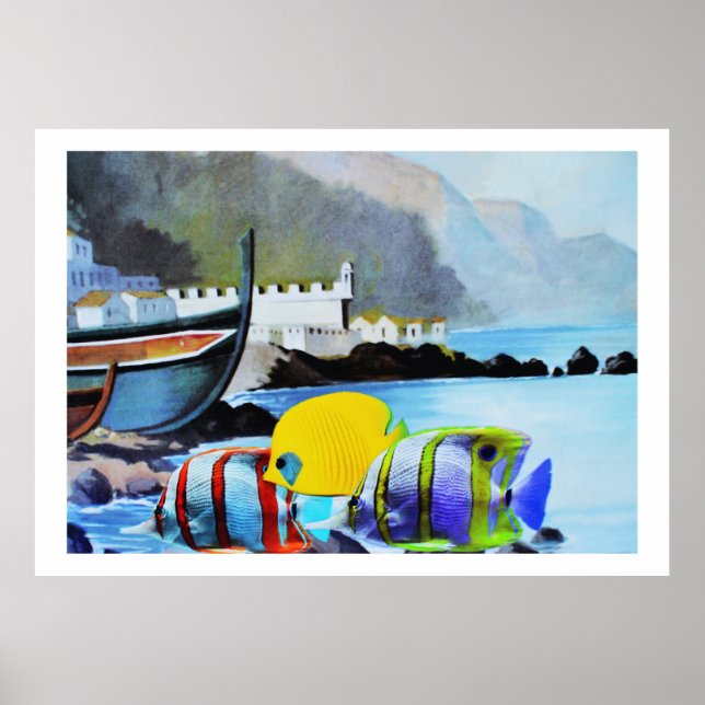 Tropiska fiskar på Madeira Poster (Framsidan)