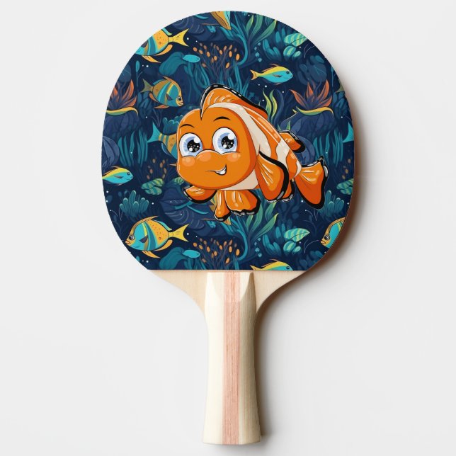 Tropiska fiskar  pingisracket (Baksidan)