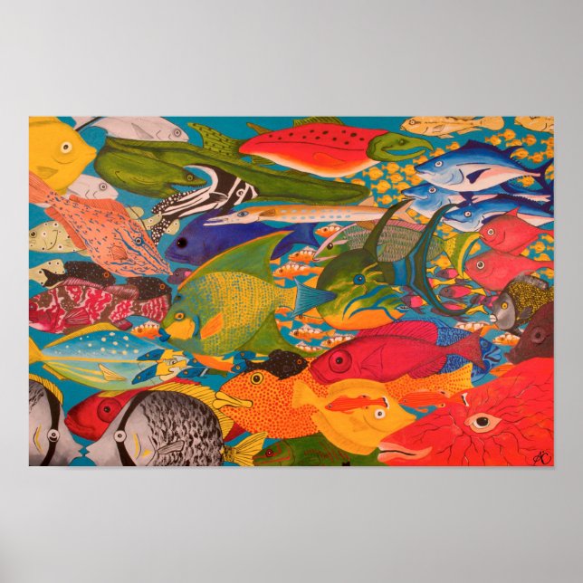 Tropiska fiskar Poster (Framsidan)