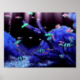 Tropiska fiskar poster