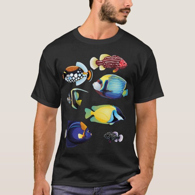 Tropiska fiskar t shirt (Framsida)
