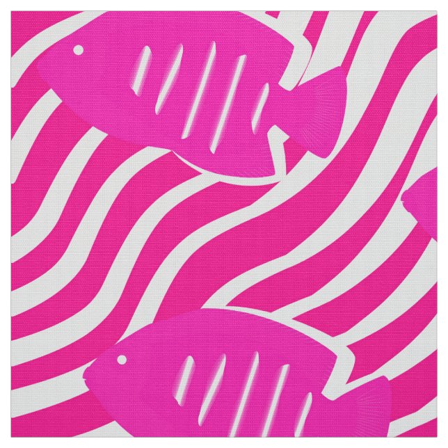 Tropiska fiskar tyg (Provkarta)