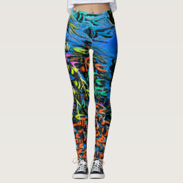 Tropiska fiskbaljor leggings