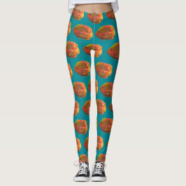 Tropiska fisken aspen Löv 1 Leggings