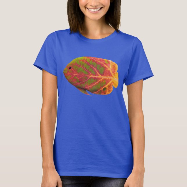 Tropiska fisken aspen Löv 1 Tee Shirt (Framsida)