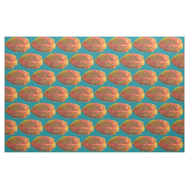 Tropiska fisken aspen Löv 1 Tyg (Fat Quarter)