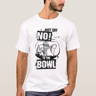 Tropiska fiskhållare för guldfisk t shirt