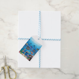 Tropiska fisksimbassänger presentetikett