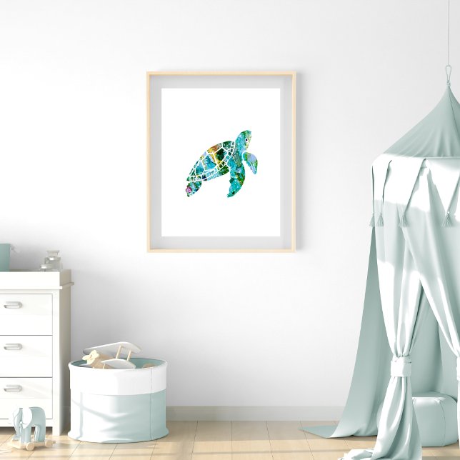Tropiska fiskvattenfärgen Nursery Art Poster (Skapare uppladdad)