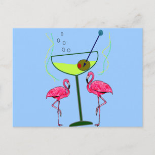 Tropiska Flamingo Art-gåvor Vykort