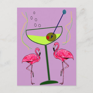 Tropiska Flamingo Art-gåvor Vykort