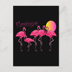 Tropiska Flamingo Art-gåvor Vykort