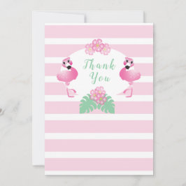 Tropiska Flamingo Flowers Rand Rosa Tack Kort