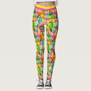 Tropiska Flamingo Pickleball Power Leggings