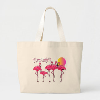 Tropiska Flamingokonstgåvor Jumbo Tygkasse
