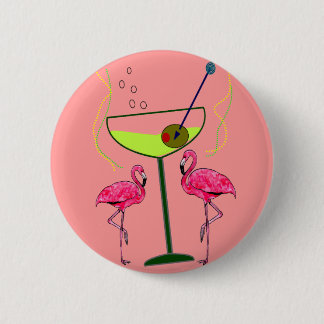 Tropiska Flamingokonstgåvor Knapp