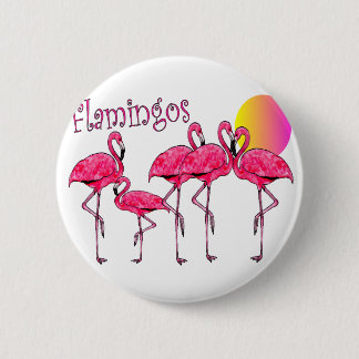 Tropiska Flamingokonstgåvor Knapp