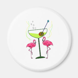 Tropiska Flamingokonstgåvor Magnet