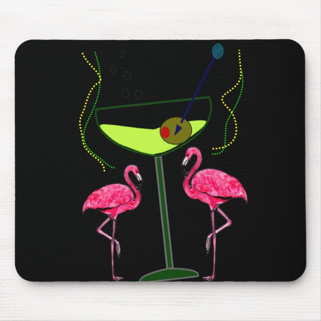 Tropiska Flamingokonstgåvor Musmatta (Framsidan)