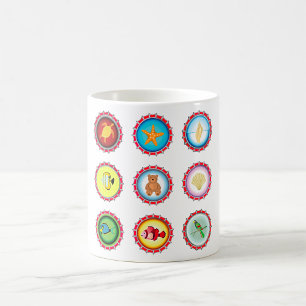 Tropiska Flaska Caps Design Ocean och Wildlife Kaffemugg