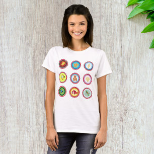 Tropiska Flaska Caps Design Ocean och Wildlife T Shirt