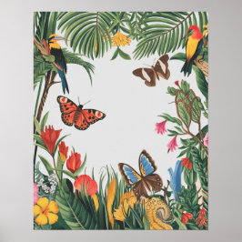 Tropiska Floran och faunan i Hispanic-landskapen Poster