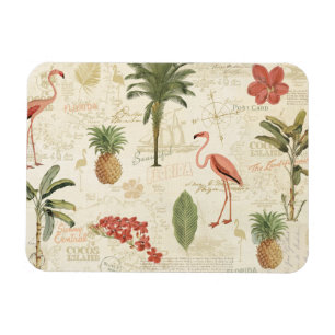 Tropiska Floridian Mönster Magnet
