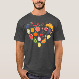 Tropiska Fruit Älskare Vegan Vegetarian Health Pre T Shirt