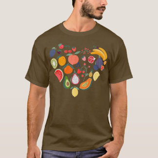 Tropiska Fruit Älskare Vegan Vegetarian Healthy T Shirt