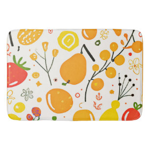 Tropiska Fruit Fiesta Mönster Badrumsmatta