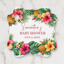 Tropiska frukter Ananas Hawaiiansk Baby Shower