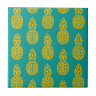 Tropiska frukter av ananas kakelplatta