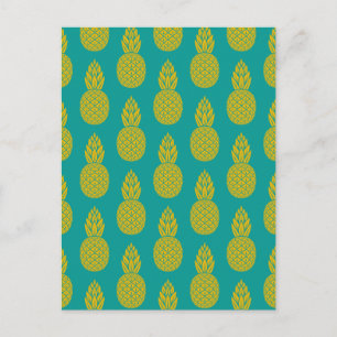 Tropiska frukter av ananas vykort