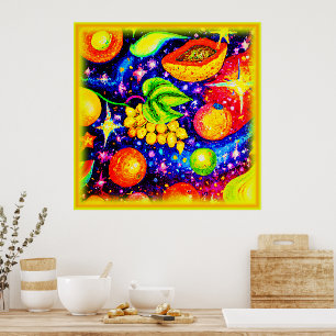 Tropiska frukter i Himlar. Köp nu Poster