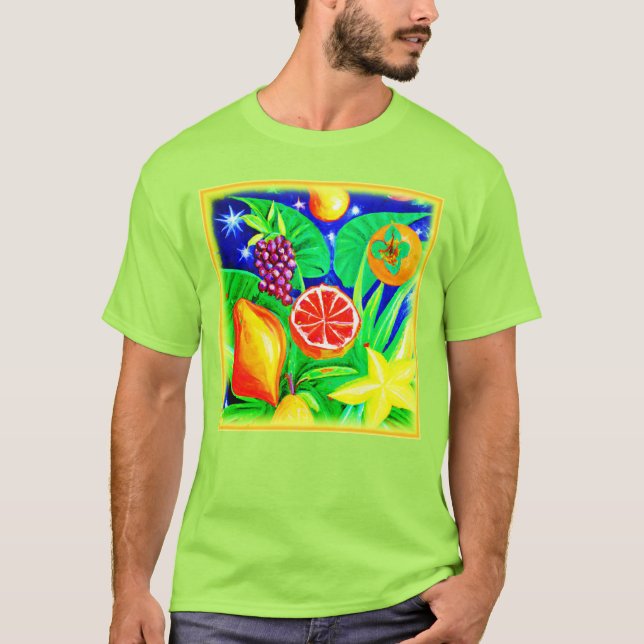 Tropiska frukter i Himlar. Köp nu T Shirt (Framsida)