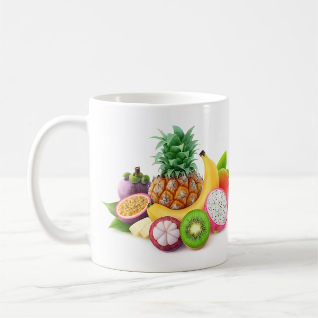 Tropiska frukter kaffemugg (Vänster)