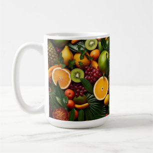 Tropiska frukter kaffemugg