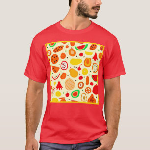 Tropiska frukter Mönster T Shirt