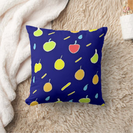 Tropiska frukter Neon Färg Mönster Kudde
