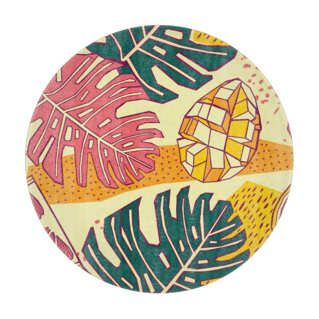 Tropiska frukter: Vibrant Mönster design (Framsidan)