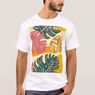 Tropiska frukter: Vibrant Mönster design T Shirt